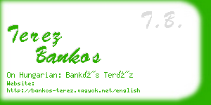 terez bankos business card